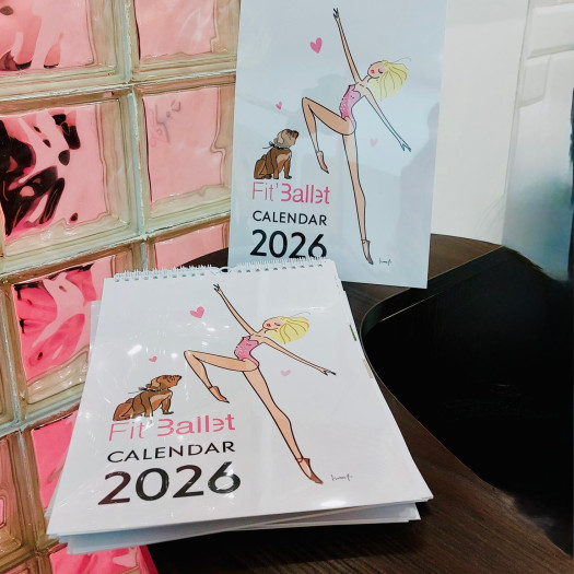 Calendrier Fit’Ballet 2026 illustré par Isma