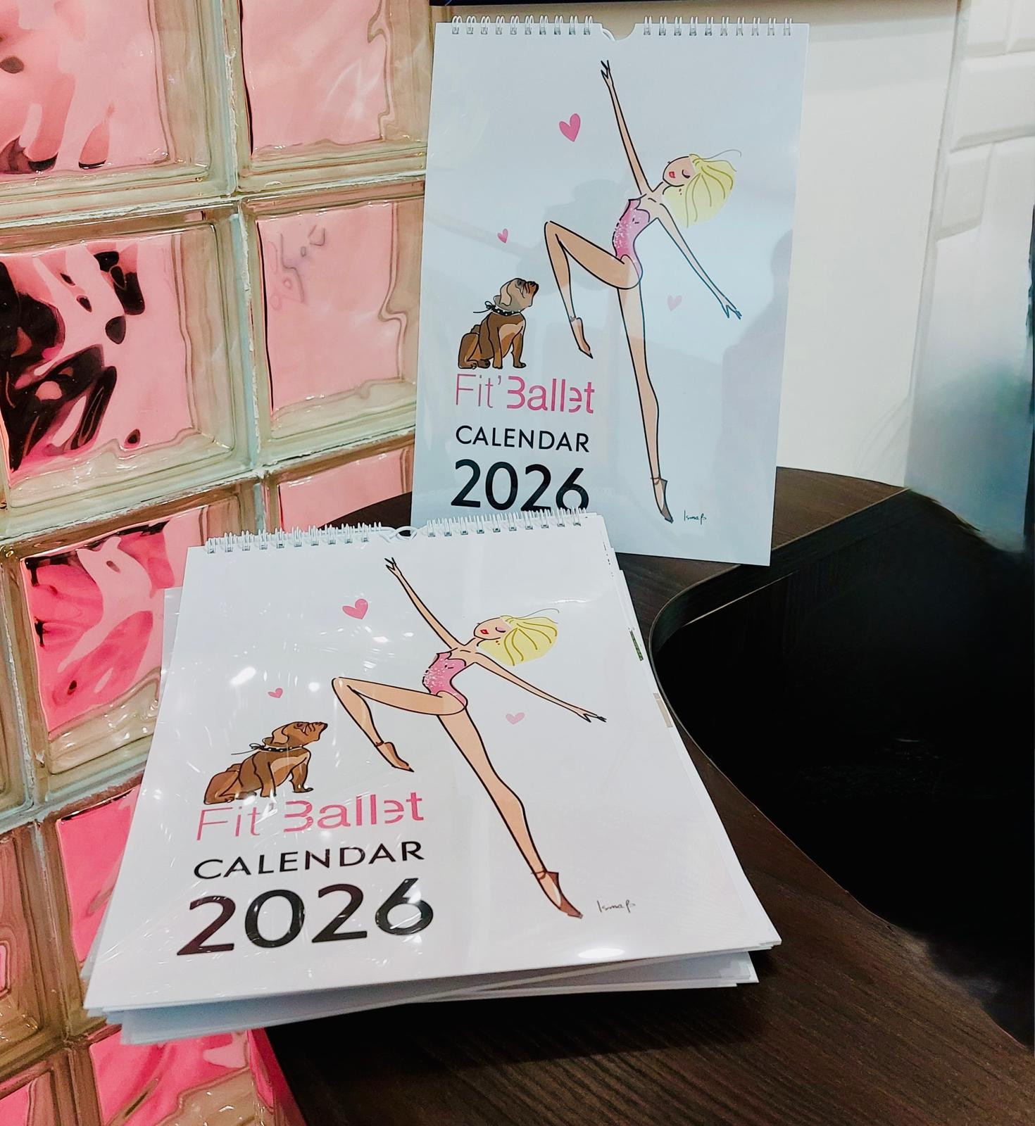 Calendrier Fit’Ballet 2026 illustré par Isma